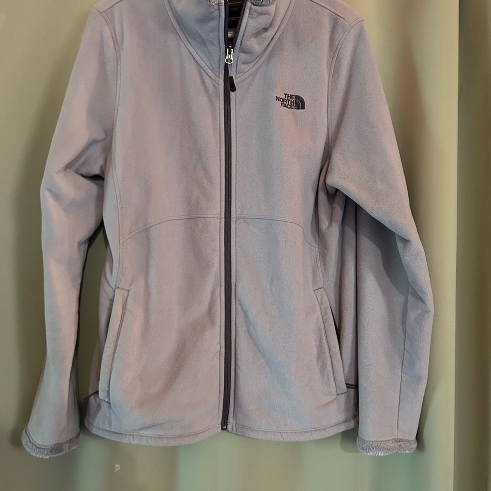 The North Face Lavender Fleece Jacket with Fuzzy Lining